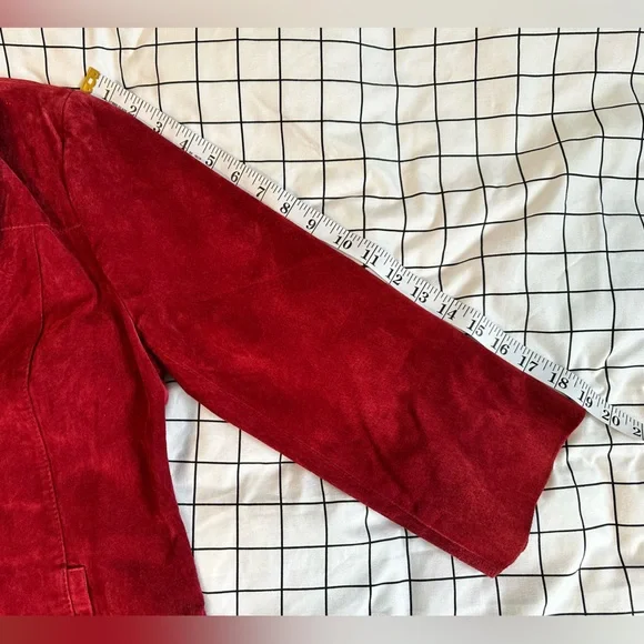 Guillaume burgundy suede jacket, medium - Picture 12 of 14